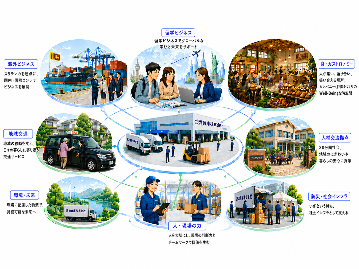 物流を起点に、社会の流れを支える